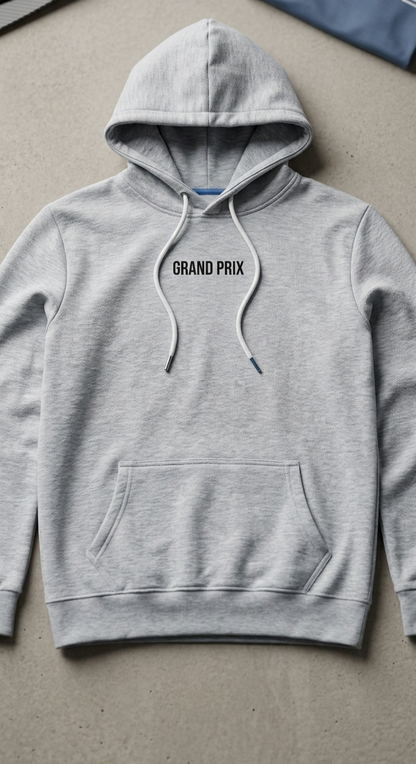 "GRAND PRIX" Pullover Hoodie – Grey (XXL)